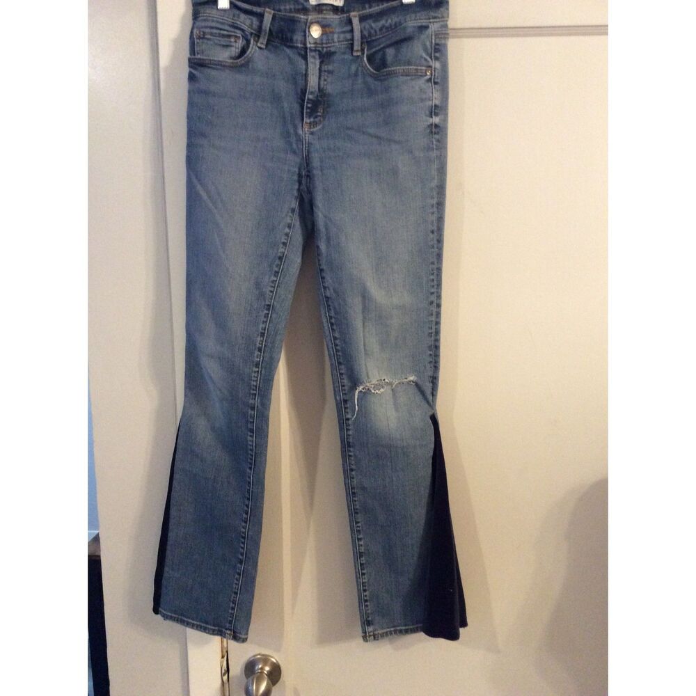 Made and Loved Loft Jeans "Star butt" Flair Velvet insert UNIQUE 28/6